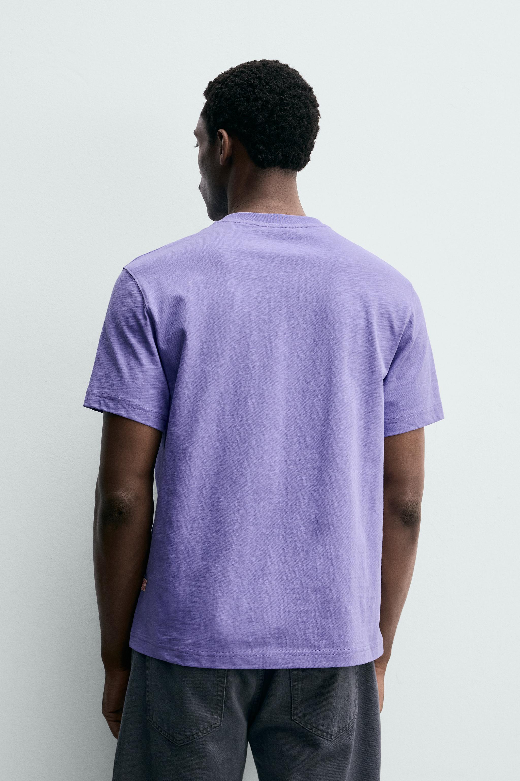 REGULAR FIT SLUB TEXTURE T-SHIRT